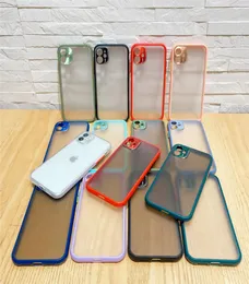 Skin Feel Matte ShockProof Cover Case Metal Protect Protect for iPhone 8 x xs xr 11 12 Pro Max Ochronne obudowa dla Wireless9252296