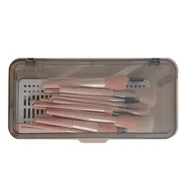 Organizer for Cosmetics Transparent Eyebrow Pencil Brush Holder Makeup Organizer Boxes Brush Containers Storage Box