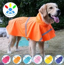 Dog Apparel Pet Raincoat Dog Labrador Husky Reflective Waterproof Snow proof Big Dog Clothes