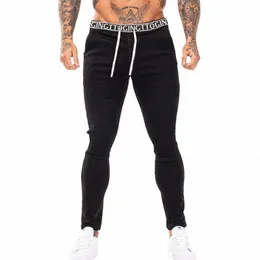 gingtto Skinny Jeans Men Denim Pants Black Casula Streetwear Male Clothing Slim Fit Spring-Autumn Cott Stretchy Waist zm1005 U3g4#