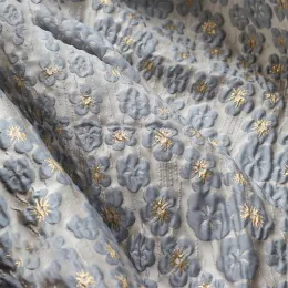 Filo in tessuto filo tinto in oro fiore in rilievo jacquard borse in tessuto vestito tessuto cucito fai da te 50 cmx140cm