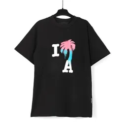 Camiseta Designer de Crew Masculino Pescoço 100% Algodão minimalista Graffiti Trendência da rua de verão Instagram masculina e feminina Tamanhos de estilo de hip hop para XL