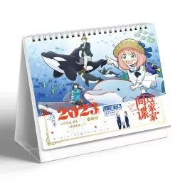 Fãs 20232024 Anime Spy X Calendário de mesa da família Yor Forger Anya Forger Figuras Calendários bienais Presente para fãs