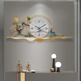 Zegary ścienne Projekt Minimalistyczny cichy kreatywny moda nordycka zegarek estetyczny luksus horloge murale dekoracja salonu