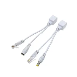 Poe Adapter Cable RJ45 Cable Power Over Ethernet Adapter Injector Splitter DC 12 V 1 لكاميرات IP