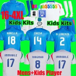 italy Club Full Sets soccer jerseys Italia 24 25 maglie da calcio VERRATTI CHIESA Euro Cup GNONTO LORENZO PINAMONTI POLITANO GRIFO 2024 2025 football Shirt uniform