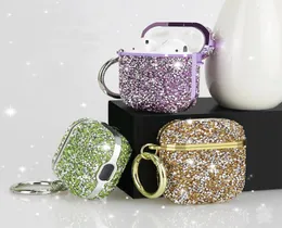 حالات سماعة الأذن Airpod Case Bling Cover Cover Protector Bag Full Apple Bluetooth Wireless Charging Headset8799140