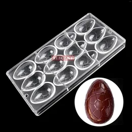 Baking Tools Easter Cracked Egg Chocolate Molds Polycarbonate Candy Form Tray Pans Confectionery Utensils Pastry