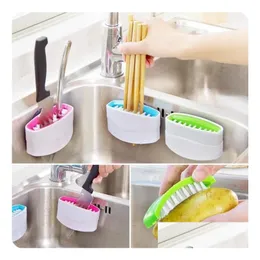 Cleaning Brushes Creative Kitchen Sucker Knife Fork Chopstick Melon Fruit Brush Scourer Household Tools Wholesale Drop Delivery Home G Dhain