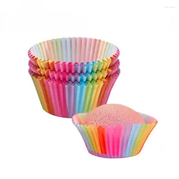 Bakningsverktyg 100st bakverkstillbehör Muffin Cupcake Paper Cups Mini Oil Cake Liners Bakery Kitchen Supplies 211