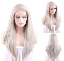 Mhazel Long Straight العديد من الألوان مستقيم مستقيم Wig Brable Part Blondebrowngrey Hair Wig4535504