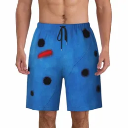Joan Miro Мужские плавки Купальники Быстросохнущие пляжные шорты Абстрактное искусство Плавательные шорты K6b9 #