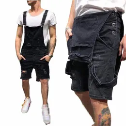 new F Mens Bib and Brace Overalls Work Trousers Dungarees Casual Jumpsuit Romper Black Blue W6gk#