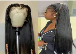 13X6 Glueless Straight Lace Front Echthaarperücken Straight Lace Front Wig Remy 180 Density Lace Front Wig2900800