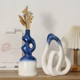 Vasos Capiron Cerâmica Vaso Moderno Criativo Pop Art Decoração Sala de estar Arranjo de Flores Simples Decoração Artesanato Peça Central