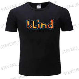 Мужские футболки Дизайн футболки для слепого скейтбордиста.Классические футболки, толстовки, тяжелые футболки, мужская одежда, мужские футболки с рисунком, пакет T240328