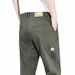 2024 nova primavera de alta qualidade carga calças casuais dos homens 97% cott trabalho wear ampla jogger marca verde ao ar livre calças masculinas marca x3r3 #