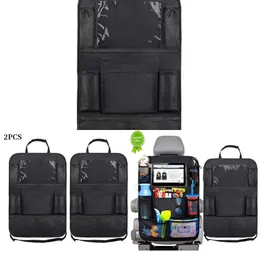 Update Car Universal Seat Back Organizer Multi-Pocket Storage Bag Tablet Holder Auto Seat Back Protectors Interior Stowing Tidying