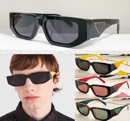 Tasarımcı Symbole Güneş Gözlüğü Üç Boyutlu Üçgen İmza Pr09 Erkek Kadın Goggle Beach Shades Retro Siyah Angular Dikdörtgen2734748