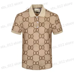 Herren Polos 2022 Sommerkleidung Luxus Designer Poloshirts Männer Casual Polo Mode Snake Bee Print Stickerei T Shirt High Street Herren Polos Größe M-3XL T240326