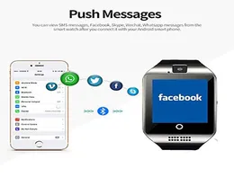 رخيصة البيع ذكي هاتف سبورت سبورت ستراتينز هواتف DZ09 Bluetooth Smart Watch Watch Watch Office Phone Mate استخدام لـ Andro3333963