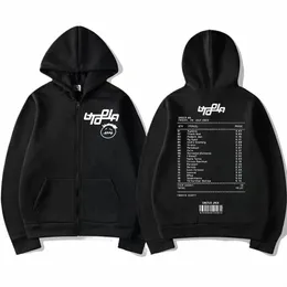 rapper Cactus Jack Utopia Stampa Zipper Felpa con cappuccio Uomo Donna Hip Hop Trend Rap Zip Up Felpe Street Fi Pullover oversize 184O #