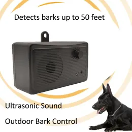 Deterrents JANPET Outdoor Ultrasound Repeller Anti Barking Dogs Trainings Dog Repeller Pet Control Sonic Stop Bark up to 50 Feet