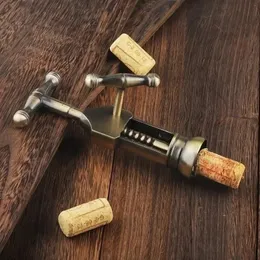 Champagneöppnare Professional Wine Corkscrew Cork Bottle Openers Vintage Style Rack Pinion Gadgets Universal Camping Bar Tools 240315