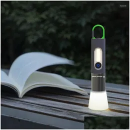 Taschenlampen Taschenlampen Tragbare Mini Starkes Licht USB Wiederaufladbare Schlüsselanhänger Arbeit Outdoor Cam LED Wasserdichte Taschenlampe Lampe Drop Lieferung Spor Dhejr