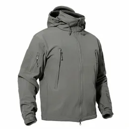 Tacvasen Winter Tactical Softshell Jacket Mens Fleece 재킷 코트 방수 방수 녹색 작업 코트 사냥 하이킹 Windbreaker x1ag#