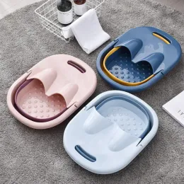 Bathtubs Soak feet in a bucket and pass through the lower legs; massage in a folding foot bath at home