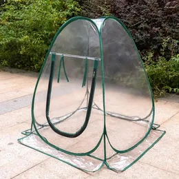 Tents And Shelters Automatic Up Greenhouse Plant Flower Growing Room Tent Outdoor PVC Transparent Fishing Counrtyard Camping Gazebo