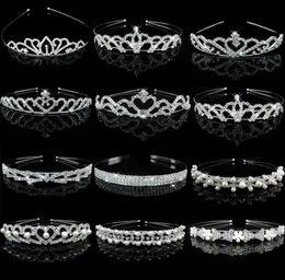 1pc Princess Crystal Tiaras and Crowns Headband Kid Girls Love Bridal Prom Crown Wedding Party Accessiories Hair Jewelry230L7567434