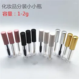 Storage Bottles Acrylic Cosmetic Bottle 1-2ML Mini Trial Lip Glaze Glue Liquid Cover Empty Eyelash Tube Mascara Container Eyeliner Sample