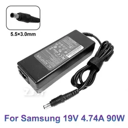 محول 19V 4.74A 90W 5.5*3.0mm AC AC Power Laptop محول لـ Samsung P40 P55 P60 P200 P210 Q460 R439 R410 V20 R25 Charger Charger