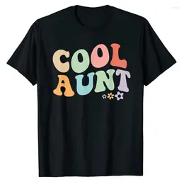 Damen-T-Shirts, coole Tante, Vintage-Blumenmuster, für Tante von Nichte, T-Shirt, Sprüche, Zitat, grafische T-Shirts, ästhetische Kleidung, Familiengeschenke