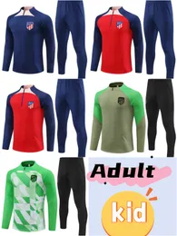 2023 24 Atletico Madrids Soccer Football Tracksuit Tracksuit Train Men and Kids Kit Chandal Surverement Training Suits Soccer Shirt Severived Sports Shirt