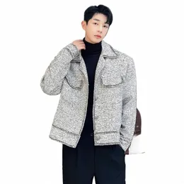 Luzhen coreano jaquetas de lã na moda nicho desgin masculino fi casual velo outerwear roupas outono navio livre topos 6098f3 s0q9 #