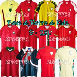 2024 Wales Soccer Jerseys Bale Wilson Allen Ramsey 1976 1982 Rodon Vokes 1991 92 93 94 95 96 97 98 Home Football Shirt Shirt Shirt Sleeve Compans Compans