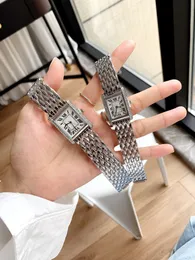 2024 relógio de luxo feminino relógio quadrado relógios designer diamante relógios premium quartzo movimento pulseira de aço inoxidável safira vidro à prova d'água relógios de pulso
