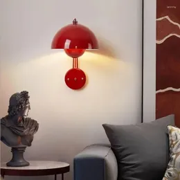 Lampada da parete Bud Sconce Light Lampade colorate moderne nordiche per foyer Camera da letto Comodino Luci da studio minimaliste Illuminazione per interni