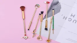 7 PCS Magic Sailor Moon conjunto de pincéis Sakura Cute Brushes Cosmetic Make up Magic Brush Set1990338