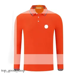 Mens Long Sleeve Polo -skjortor Designer Skjorta Bröstbroderad Badge T Shirt Size S/M/L/XL/2XL/3XL/4XL/5XL/6XL 441