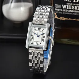 2024 Erkek Kadınlar Kuvars Kol saatleri AAA Designer Blue Watches Yüksek Kaliteli Tank Butik Çelik Kayış Tasarımcı Toptan Saat için İzler #1314