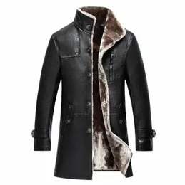 Mens Roupas Genuíno Couro De Ovelha Casaco Natural Inverno Parka Pele Real Lg Pelúcia Grosso Oversize Jaquetas De Pele De Carneiro Para Homem M-5XL j7FS #