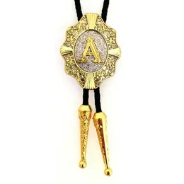 26 LISTY KETNE FOR Men Western Cowboys Bolo Ties Złoty srebrny kolor galwanizowany corbatas para hombre gravata kropla 240327