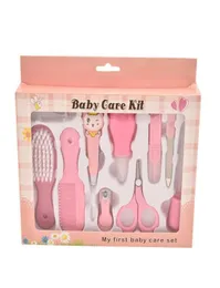 10Pcsset Neonatal Nail Care Kit 10 Sets of Aspirator Hair Comb Scissors Brush and Polish Baby Nail Scissors Baby Heathy Care Set3034658