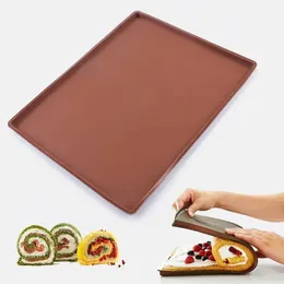 1pc non-stick bakmatta kaka pad rull pad kök tillbehör baksida bakning verktyg silikon ugn mattkakor rulle matta bakning