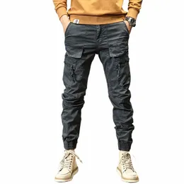 Caayu Joggers Cargo Pants Men Casual Y2k Multi-Bolso Calças Masculinas Sweatpants Streetwear Techwear Tactical Track Calças Cinza Homens n7Xy #