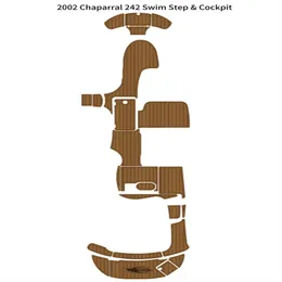 2002 Chaparral 242 Платформа для плавания в кокпите Лодка из пены EVA из тикового дерева Напольная накладка SeaDek MarineMat Gatorstep Style Самоклеящаяся